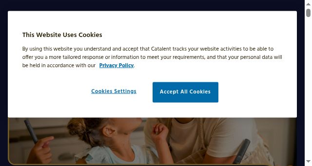 Screenshot of catalent.com