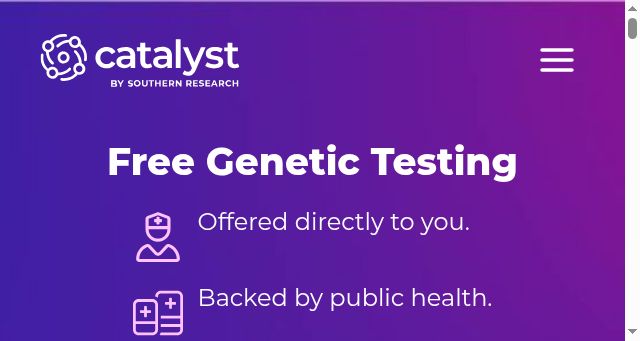 Screenshot of catalystbysouthernresearch.org