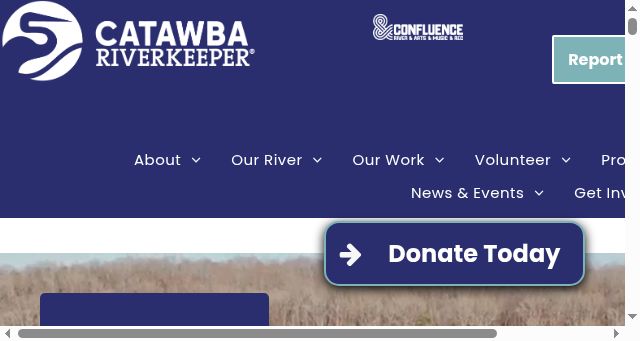 Screenshot of catawbariverkeeper.org
