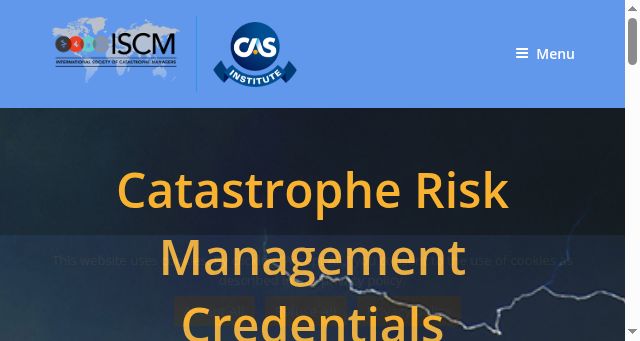 Screenshot of catriskcredentials.org