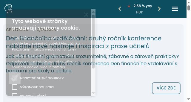 Screenshot of cbaonline.cz