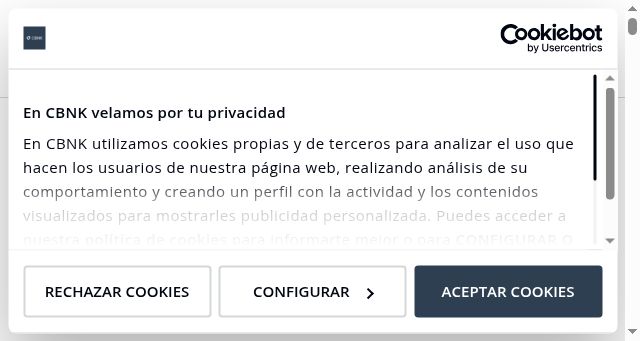Screenshot of cbnk.es