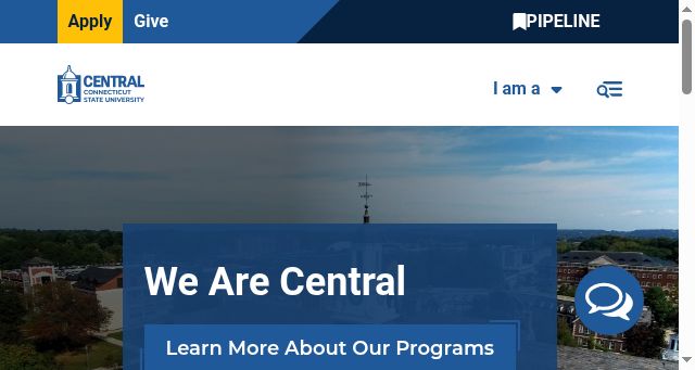 Screenshot of ccsu.edu