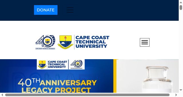 Screenshot of cctu.edu.gh
