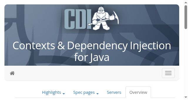 Screenshot of cdi-spec.org