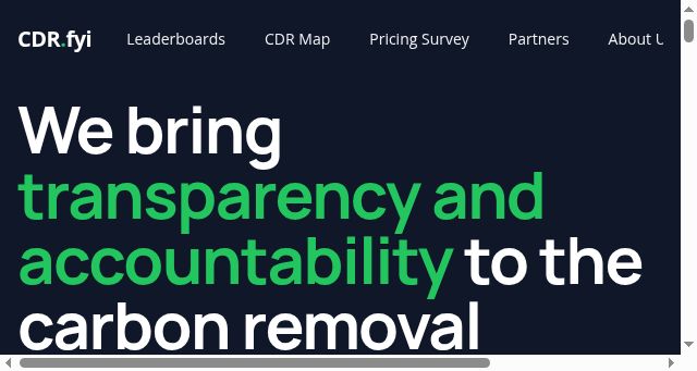 Screenshot of cdr.fyi