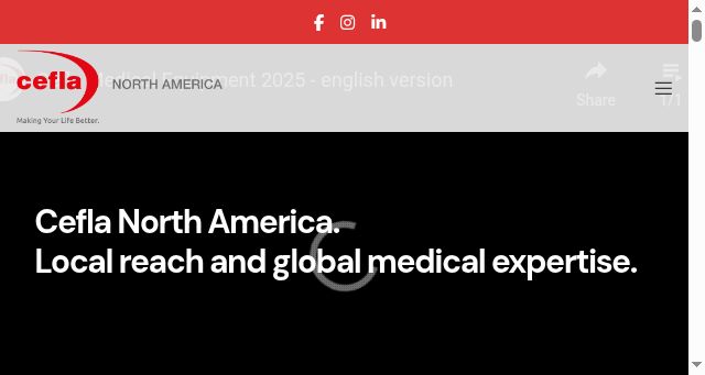 Screenshot of ceflamedicalna.com
