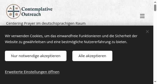 Screenshot of centering-prayer.de