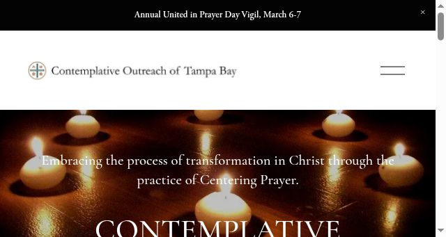 Screenshot of centeringprayertampabay.com