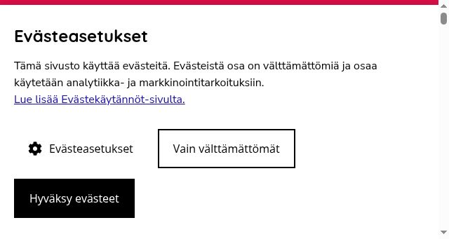 Screenshot of centria.fi