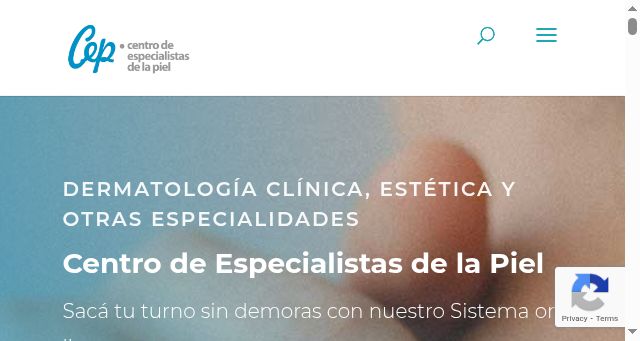 Screenshot of centrodelapiel.com.ar