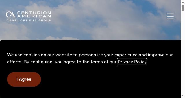 Screenshot of centurionamerican.com