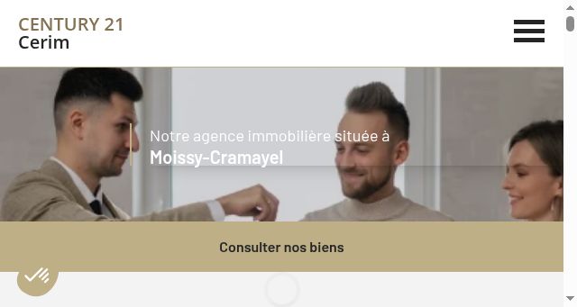 Screenshot of century21-cerim-moissy.com