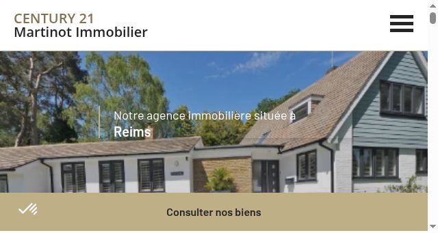 Screenshot of century21-martinot-immobilier-reims.com