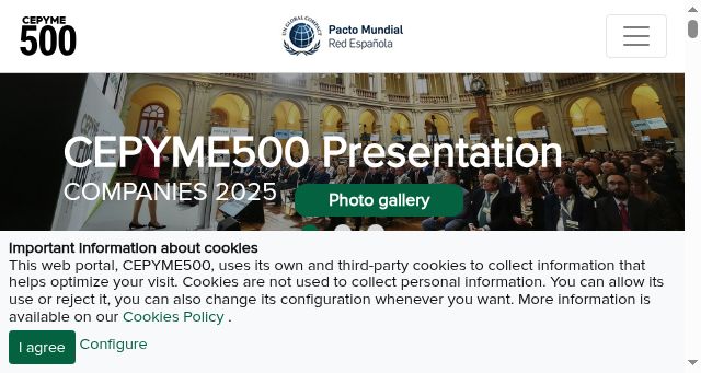 Screenshot of cepyme500.com