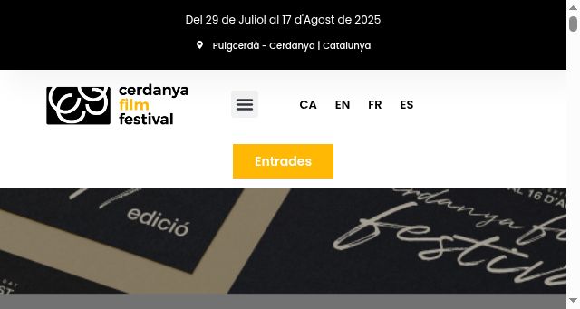 Screenshot of cerdanyafilmfestival.cat