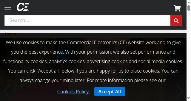 Screenshot of cerepairs.com