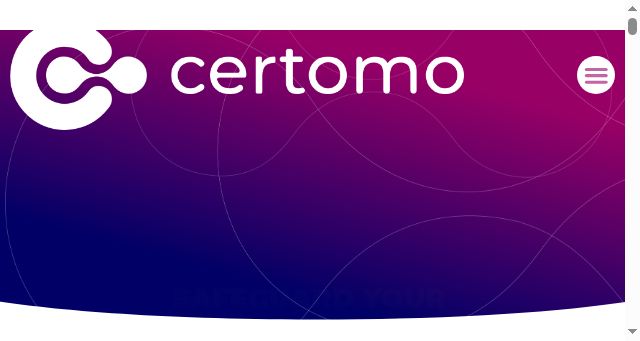 Screenshot of certomo.com