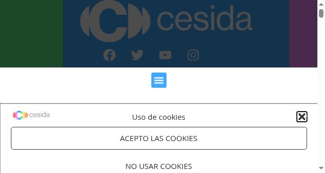 Screenshot of cesida.org