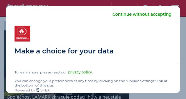 Screenshot of ceskestavby.cz
