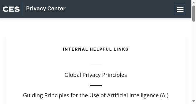 Screenshot of cesprivacy.org