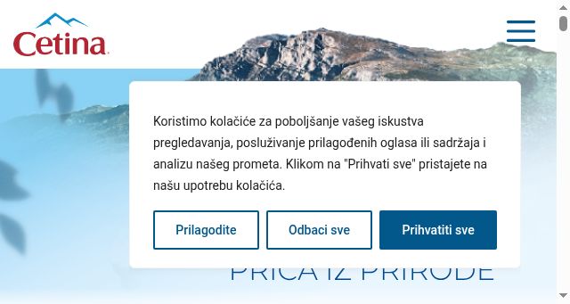 Screenshot of cetina.hr