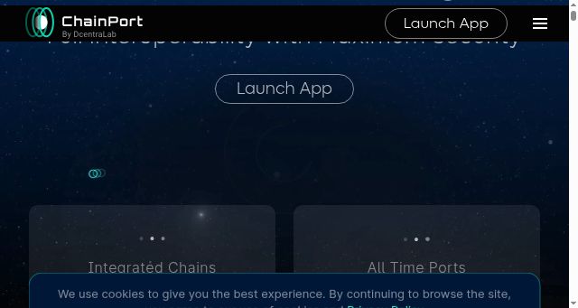 Screenshot of chainport.io