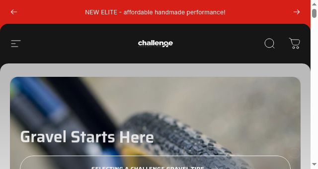 Screenshot of challengetires.com