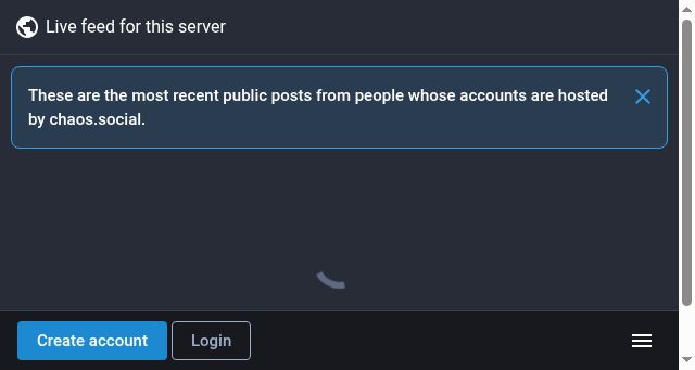 Screenshot of chaos.social