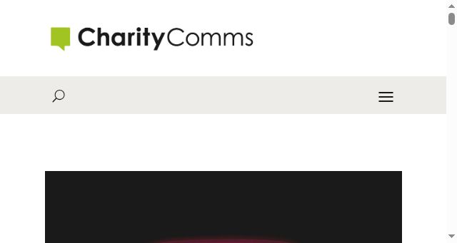 Screenshot of charitycomms.org.uk