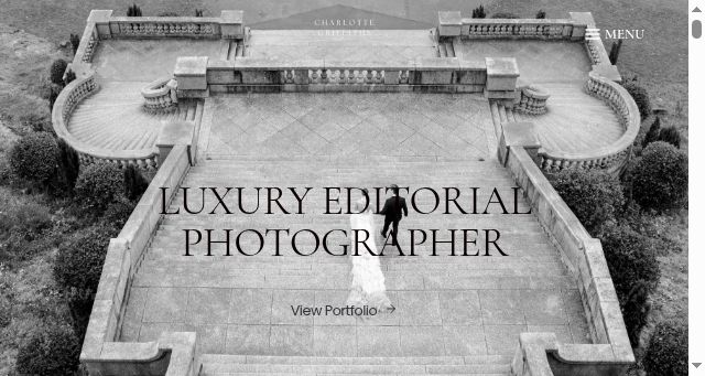 Screenshot of charlottegriffithsphotography.com