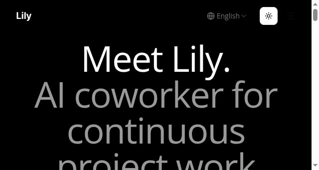 Screenshot of chatlily.ai