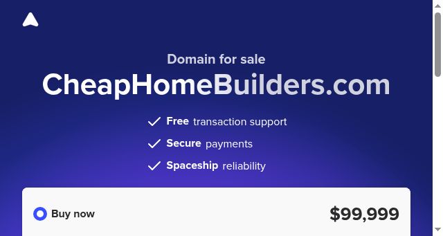 Screenshot of cheaphomebuilders.com