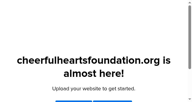 Screenshot of cheerfulheartsfoundation.org