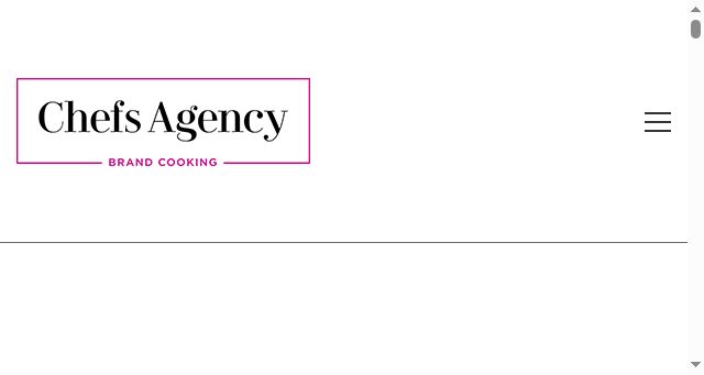 Screenshot of chefsagency.net