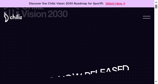 Screenshot of chiliz.com