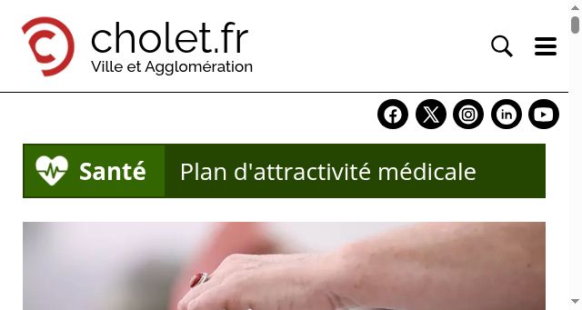 Screenshot of cholet.fr