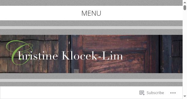 Screenshot of christinekloceklim.com