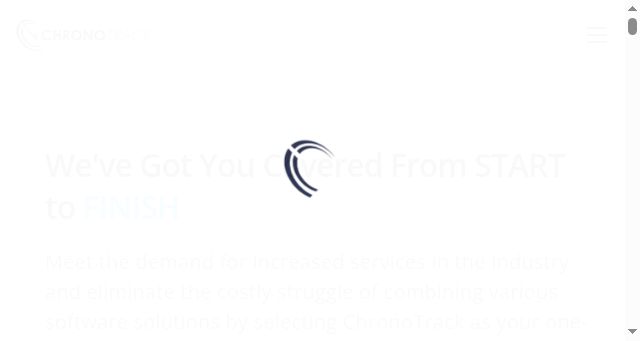 Screenshot of chronotrack.com