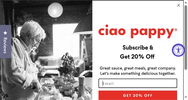 Screenshot of ciaopappy.com