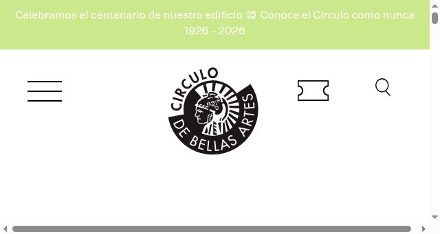 Screenshot of circulobellasartes.com