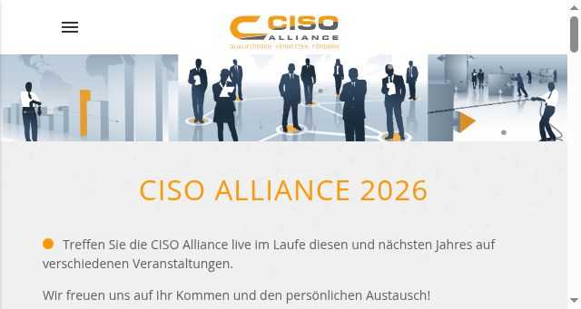 Screenshot of ciso-alliance.de