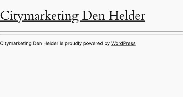 Screenshot of citymarketingdenhelder.nl