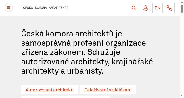 Screenshot of cka.cz
