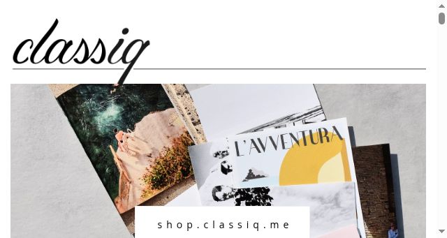 Screenshot of classiq.me