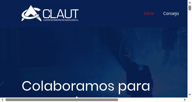 Screenshot of claut.com.mx