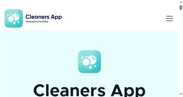 Screenshot of cleanersapp.com