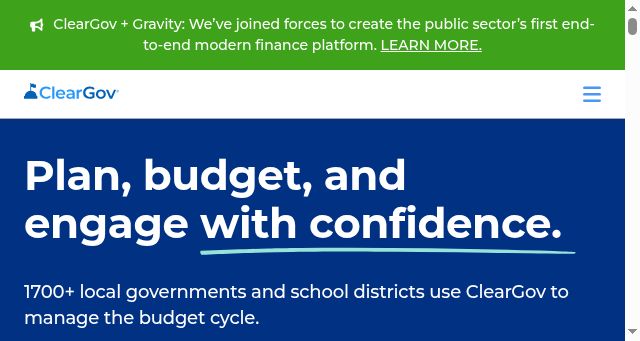 Screenshot of cleargov.com