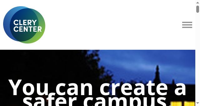 Screenshot of clerycenter.org