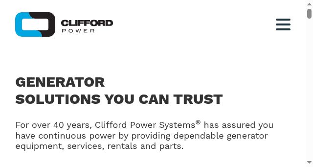 Screenshot of cliffordpower.com
